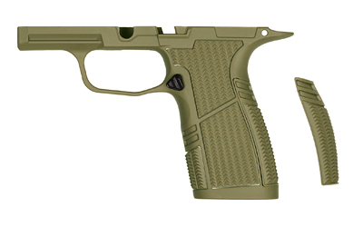 Polymer handgun frame with removable grip backstrap