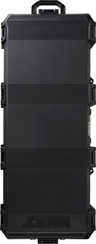 Black rugged hard equipment storage case