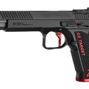 CZ Shadow 2 black pistol with red accents