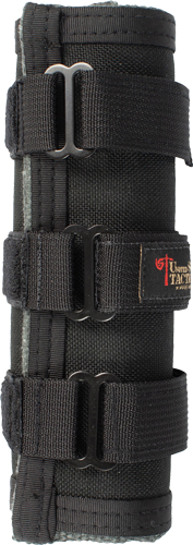 Black padded forearm brace with adjustable straps