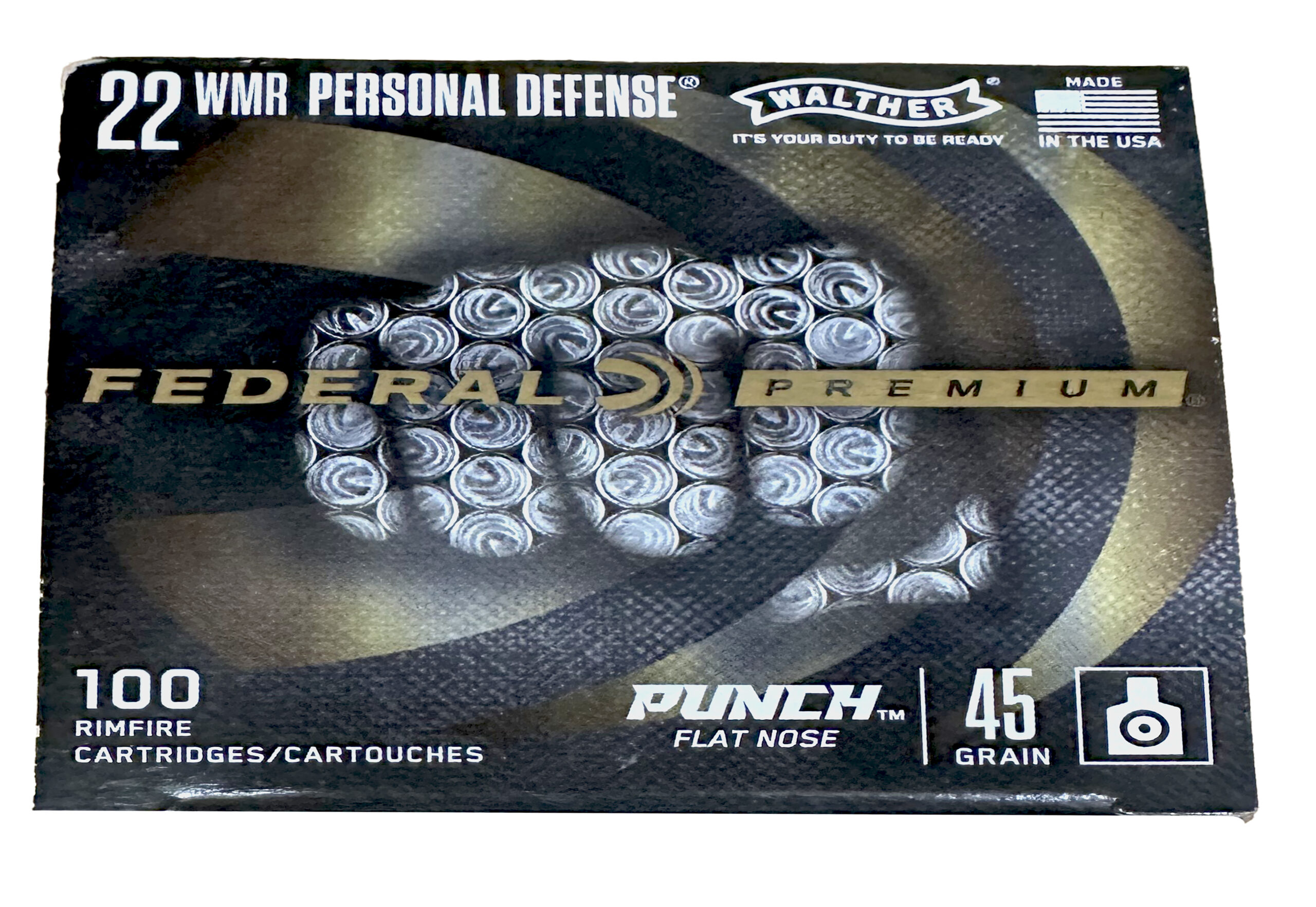 Federal Premium .22 WMR ammunition box