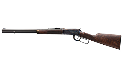 Lever-action rifle with wooden stock