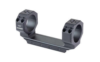 One-piece rifle scope mount with dual rings