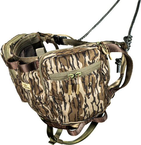 Camouflage waist pack with multiple zippered compartments