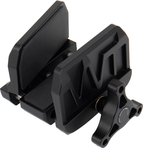 Black adjustable mounting bracket with tightening knob