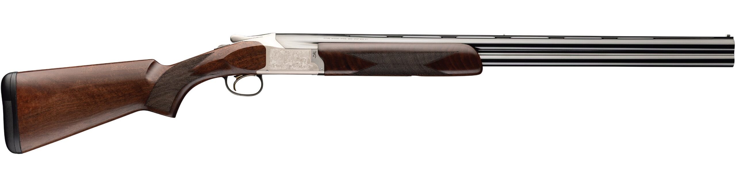 Double-barrel shotgun with wooden stock