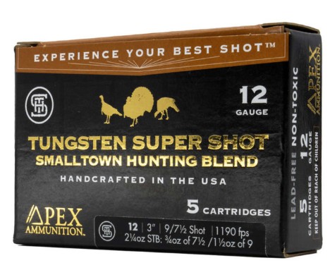 Box of Apex Tungsten Super Shot 12-gauge shells