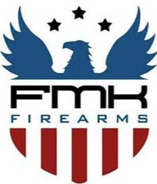 FMK Firearms logo with eagle and shield