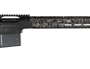 Modern precision bolt-action rifle with adjustable stock