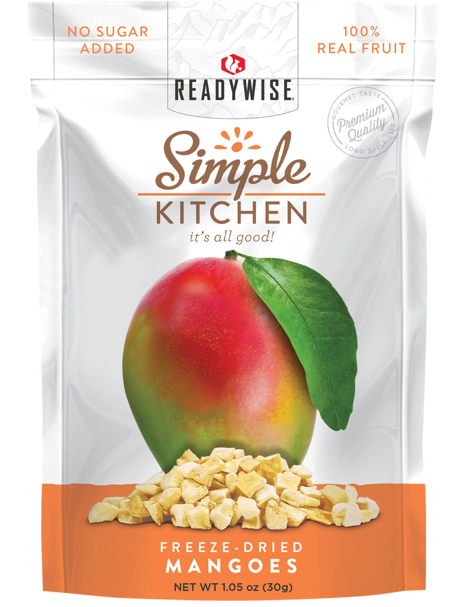 ReadyWise Simple Kitchen freeze-dried mangoes package