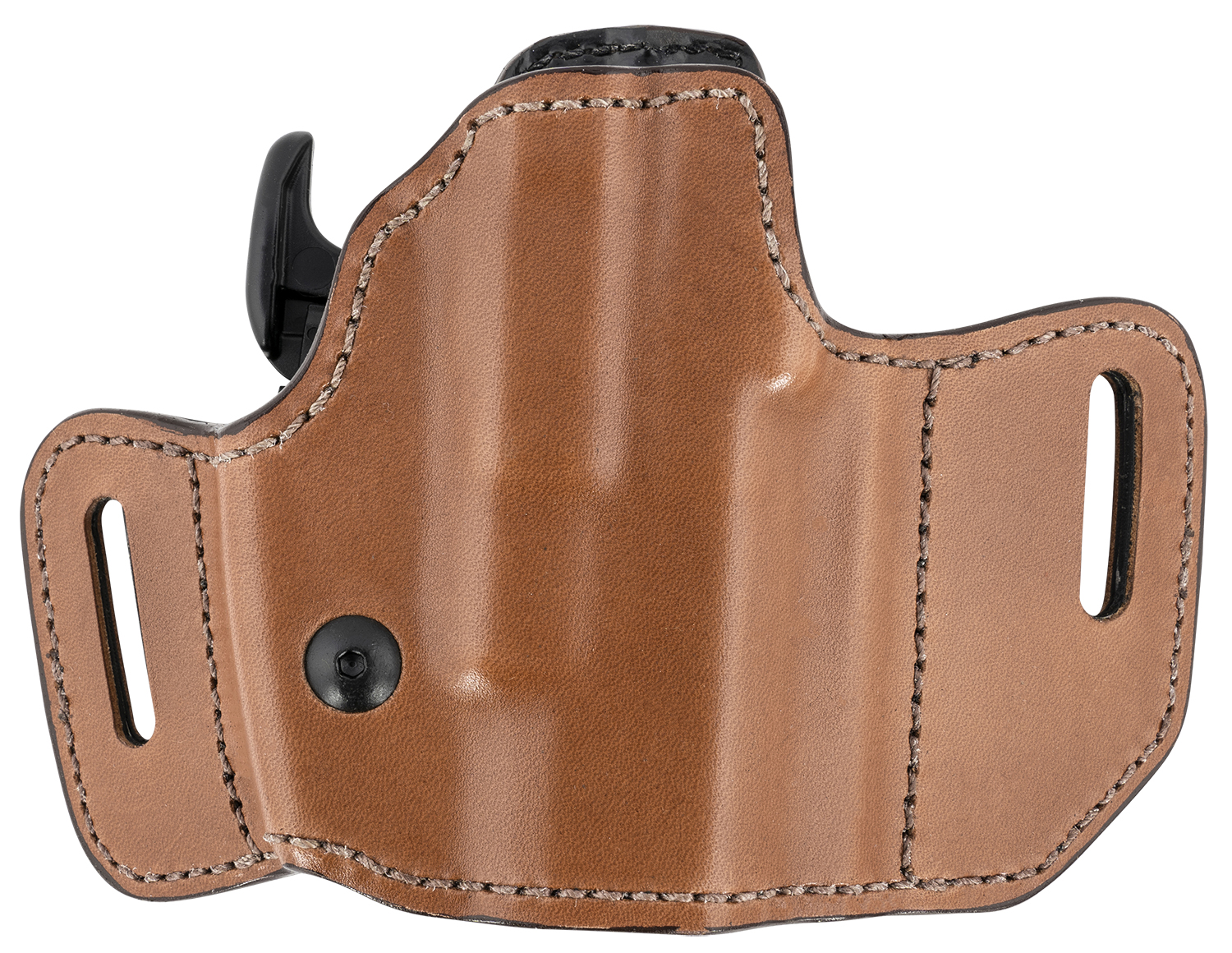 Brown leather concealed carry gun holster