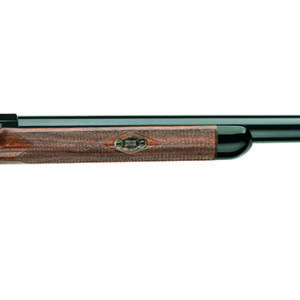 Antique flintlock long rifle on white background