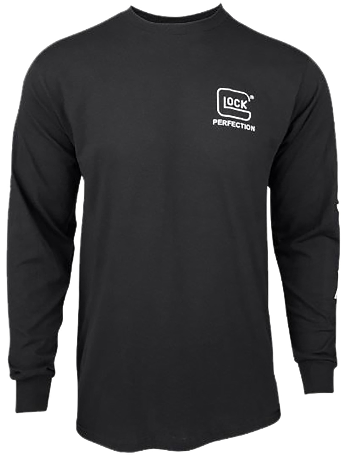 Black long-sleeve Glock logo T-shirt