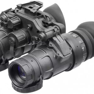 Dual-tube night vision goggles isolated on white background