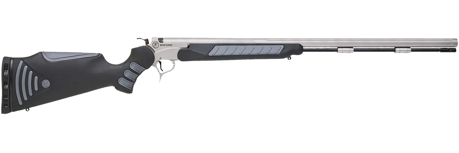 Black and silver shotgun on white background