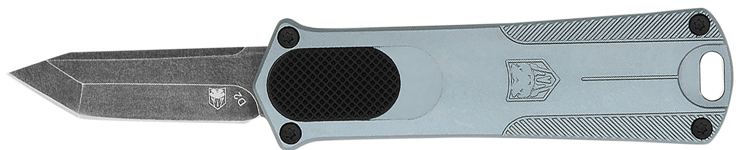Compact folding utility knife with blue handle