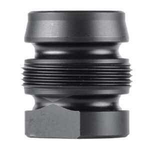 Black metal threaded pipe fitting adapter