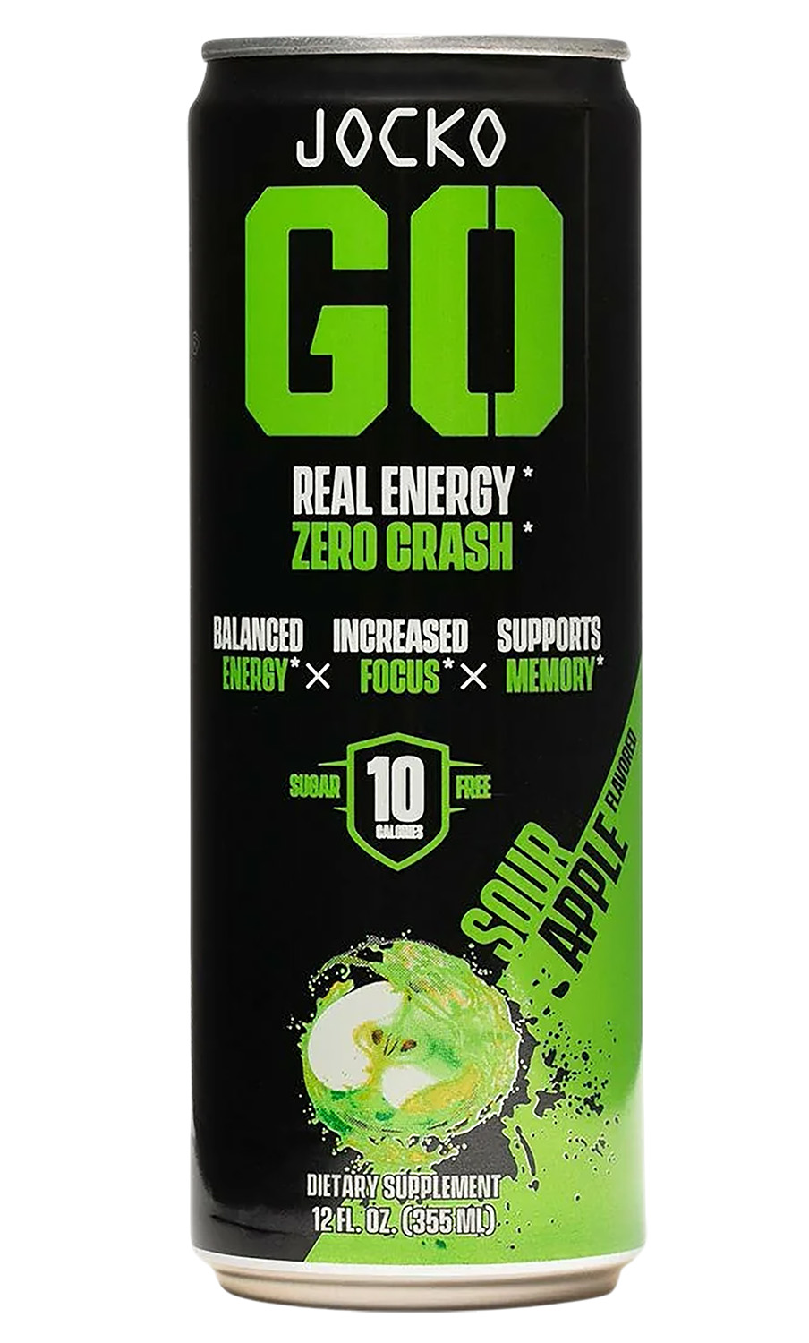 Jocko GO Sour Apple energy drink can