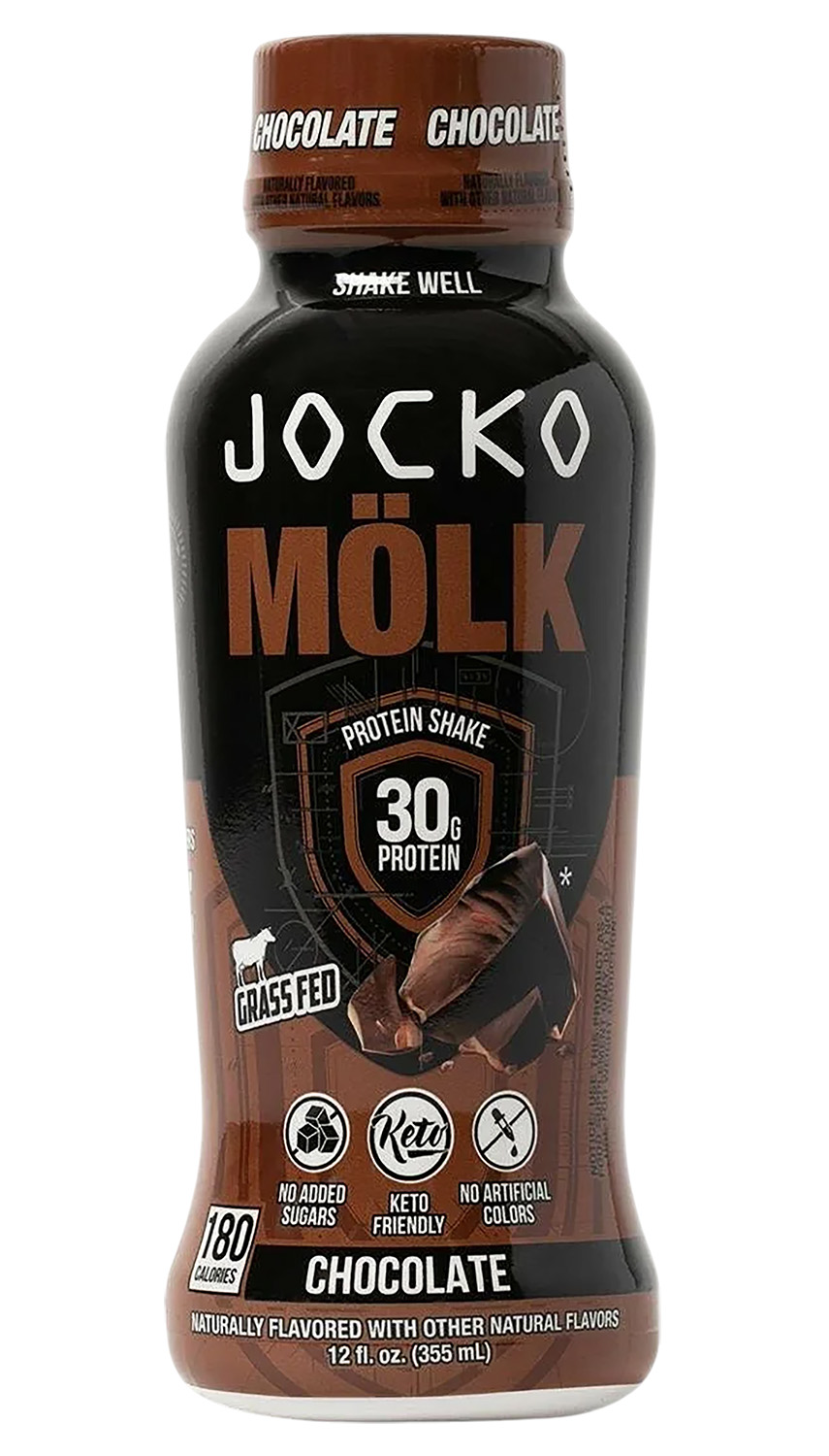 Jocko Mölk chocolate protein shake bottle