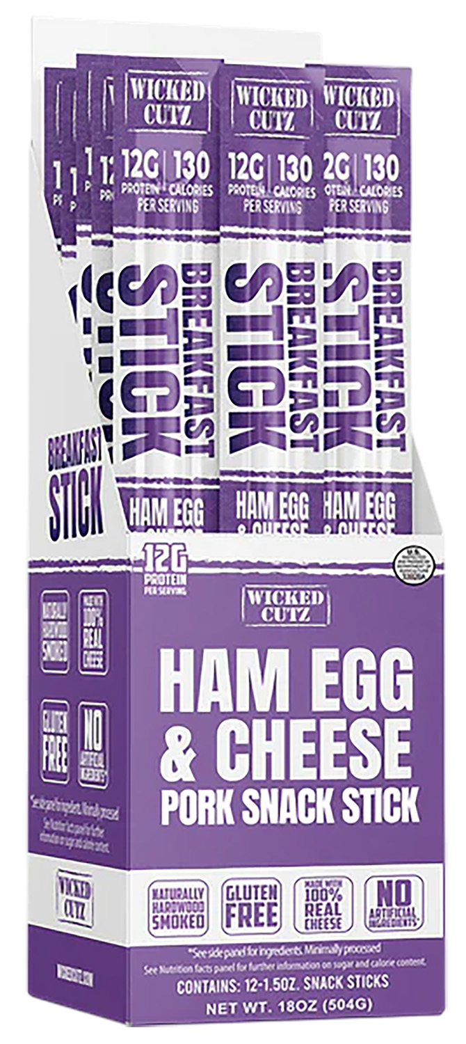 Wicked Cutz ham egg and cheese snack sticks
