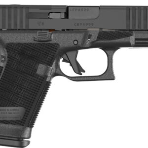 Black Glock semi-automatic handgun side view