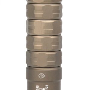 Cylindrical metal rifle suppressor with segmented design