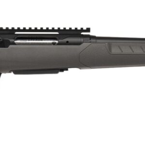 Bolt-action rifle on white background