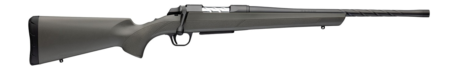Bolt-action hunting rifle with synthetic stock
