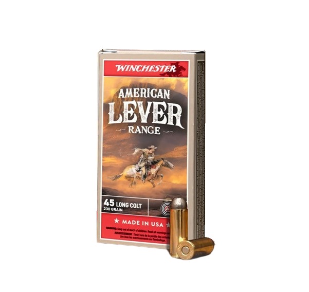 Winchester American Lever Range 45 Long Colt ammunition box