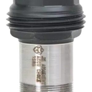Metal shotgun choke tube with black cap