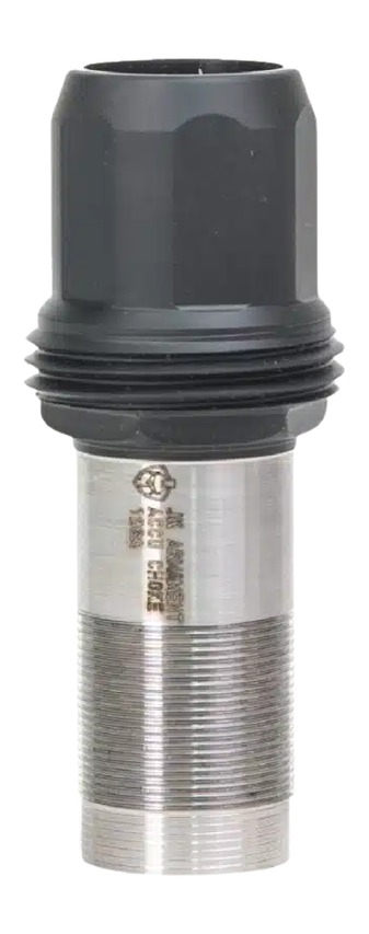 Metal shotgun choke tube with black cap