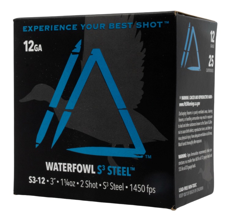 12-gauge waterfowl steel shotgun ammunition box