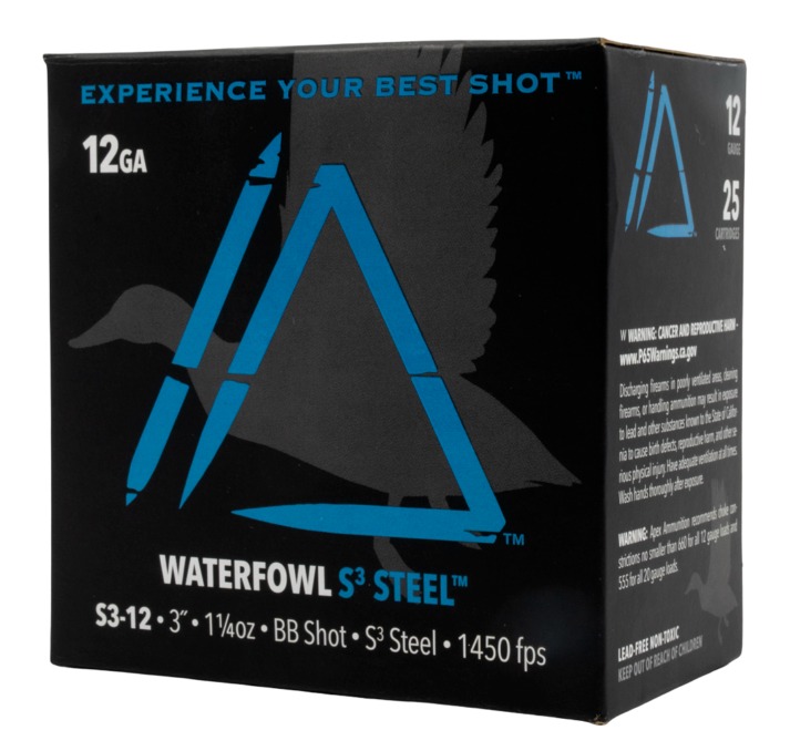 Box of 12-gauge waterfowl steel shotgun shells