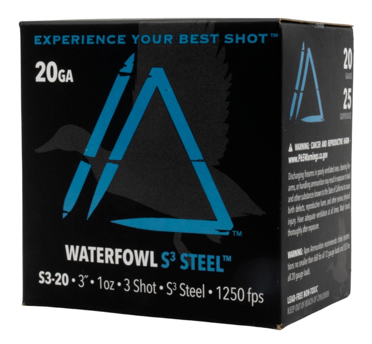 Box of 20-gauge waterfowl steel shotgun shells
