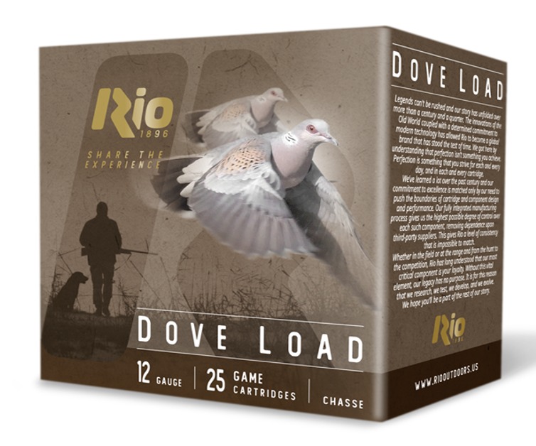 Rio 1896 Dove Load shotgun ammunition box