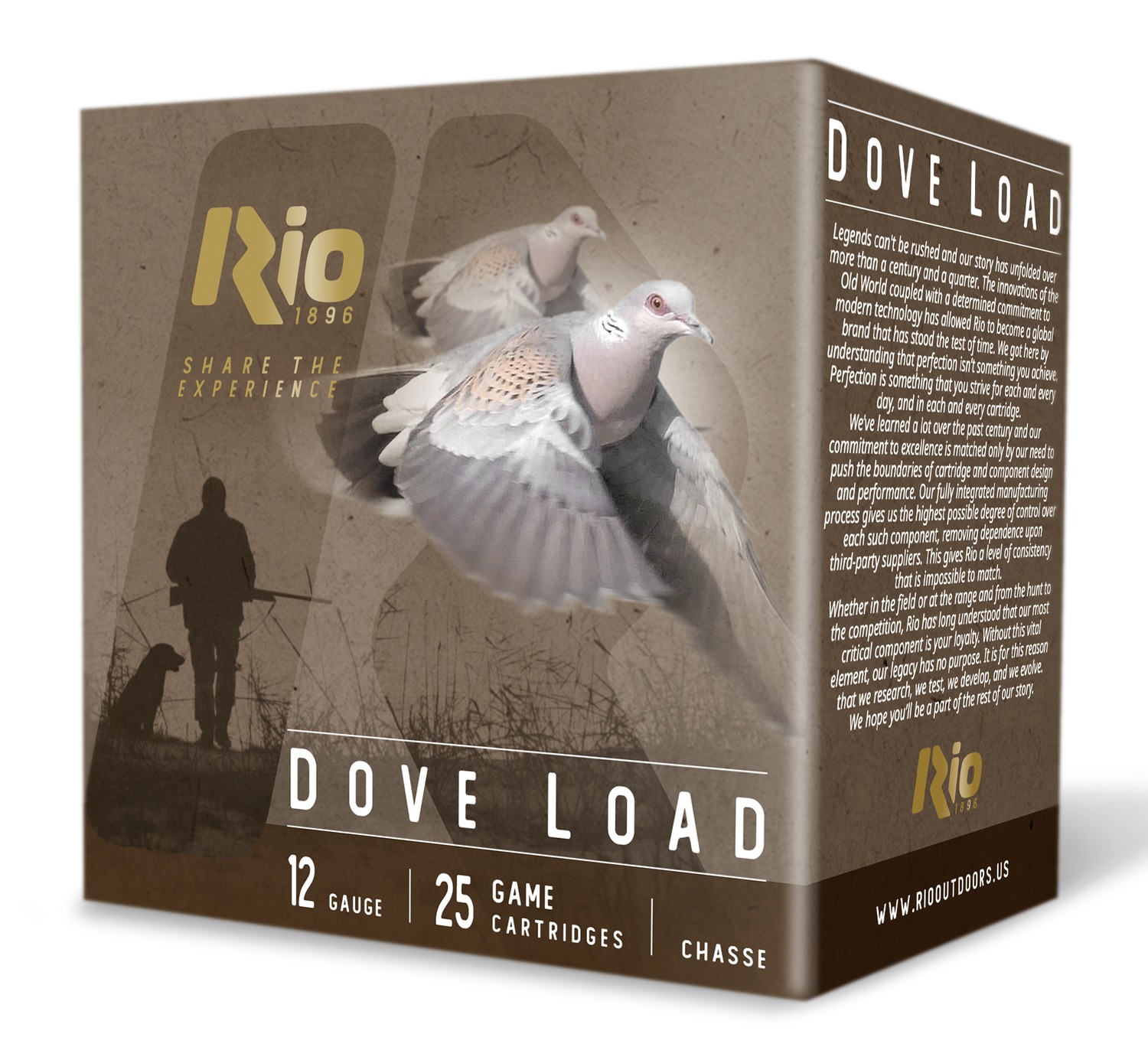 Rio Dove Load 12-gauge shotgun shells box
