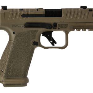 Tan Canik 9mm semi-automatic handgun
