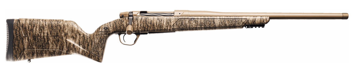 Bolt-action rifle with camouflage stock