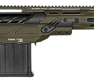 Olive green modern precision bolt-action rifle