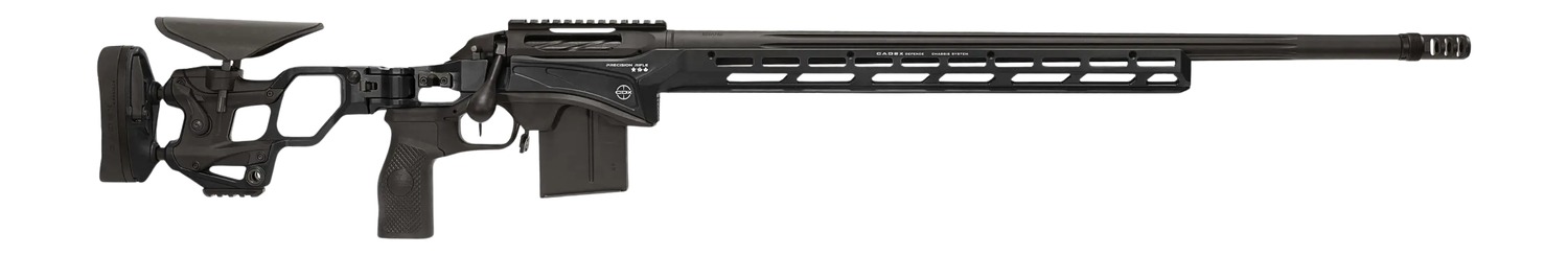 Modern bolt-action sniper rifle with adjustable stock