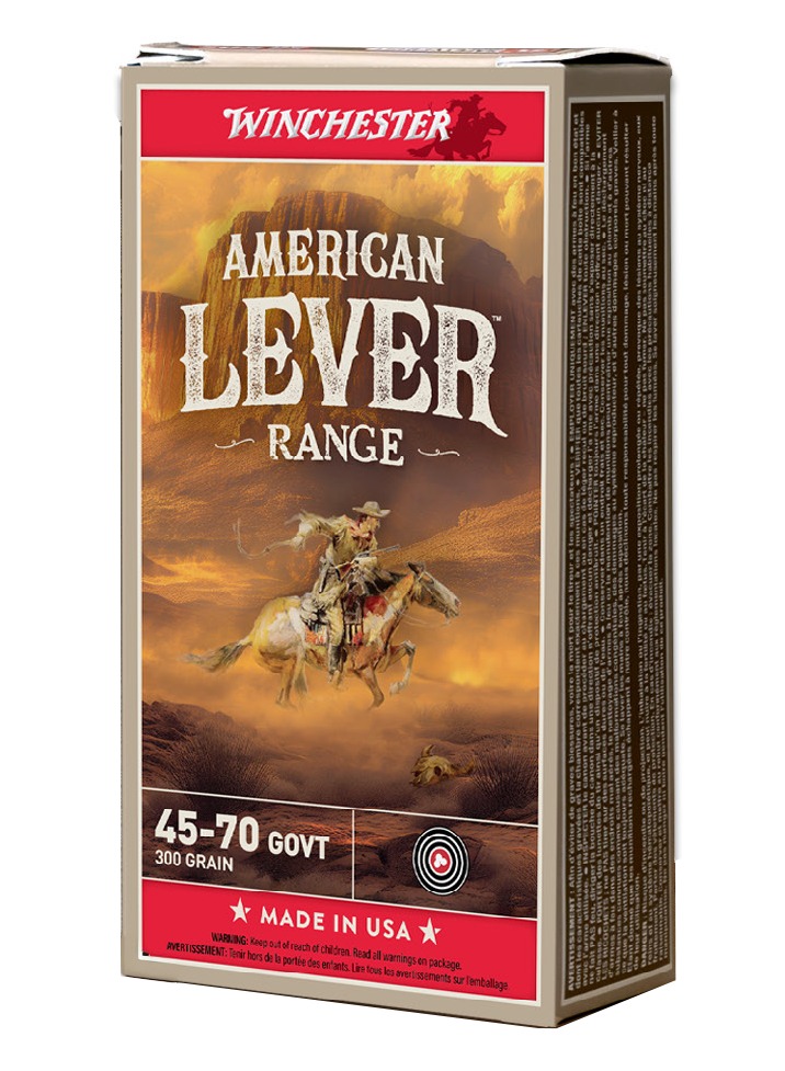 Winchester American Lever Range 45-70 ammunition box