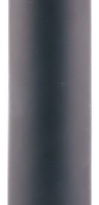 Black cylindrical suppressor on white background