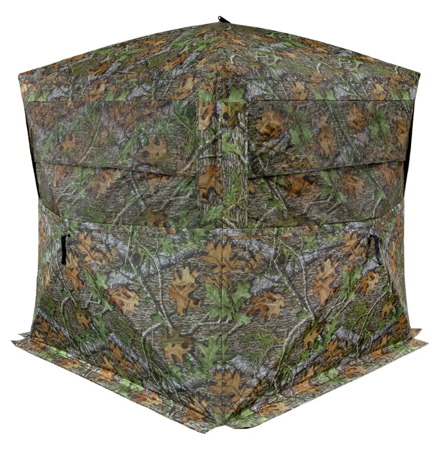 Camouflage pop-up hunting blind tent