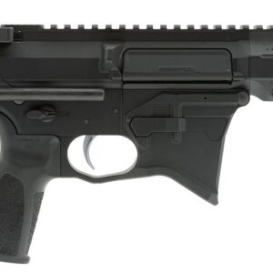 Compact AR-style pistol with brace, side view