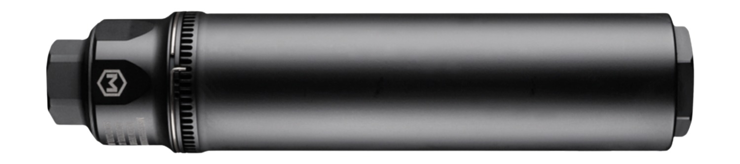 Black cylindrical metal tool with hex ends