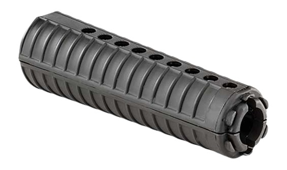 Black ribbed rifle handguard