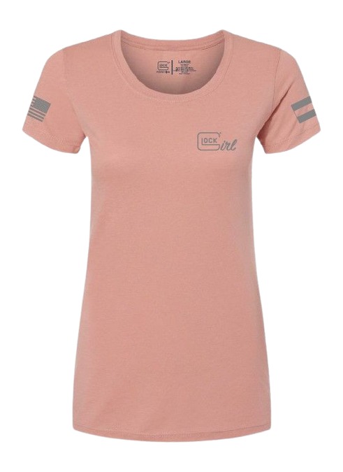Pink Glock Girl short-sleeve women's t-shirt