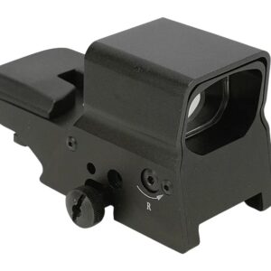 Black holographic reflex sight for firearm