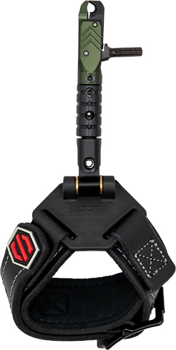Archery wrist release aid with green trigger