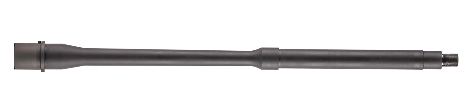 Long metal threaded shaft on white background